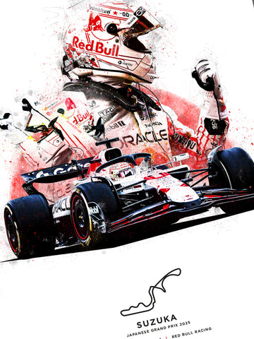 Limited Edition Max Verstappen Japanese GP 2025 F1 Art Print