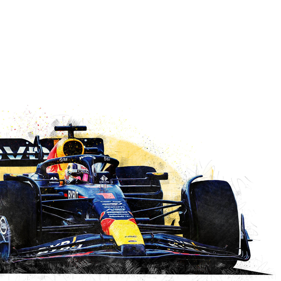Max Verstappen Red Bull Racing RB19 | 2023 Formula 1 Car Print