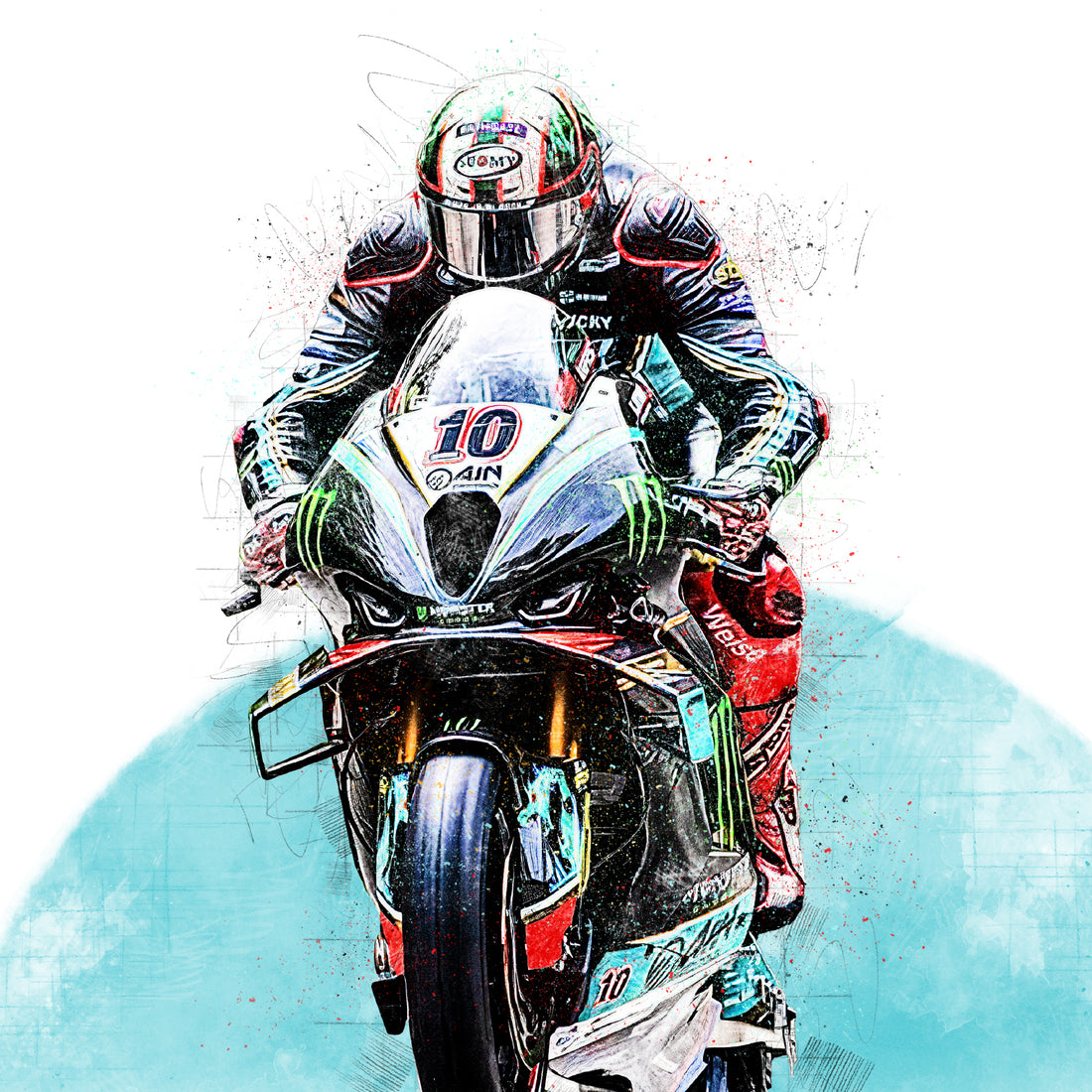 Peter Hickman, Isle of Man TT 2024 Print