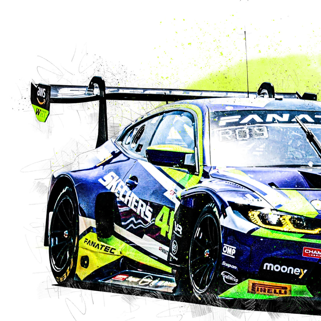 Valentino Rossi - BMW M4 GT3 Misano 2023 - GT World Challenge Print