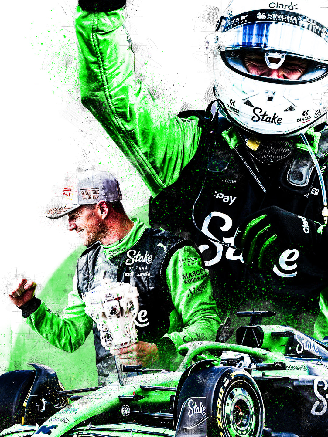Limited Edition Nico Hulkenberg British GP 2025 Formula 1 Print