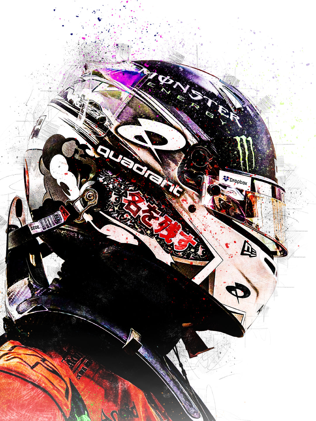 Lando Norris, Japanese GP Helmet, Formula 1 2025