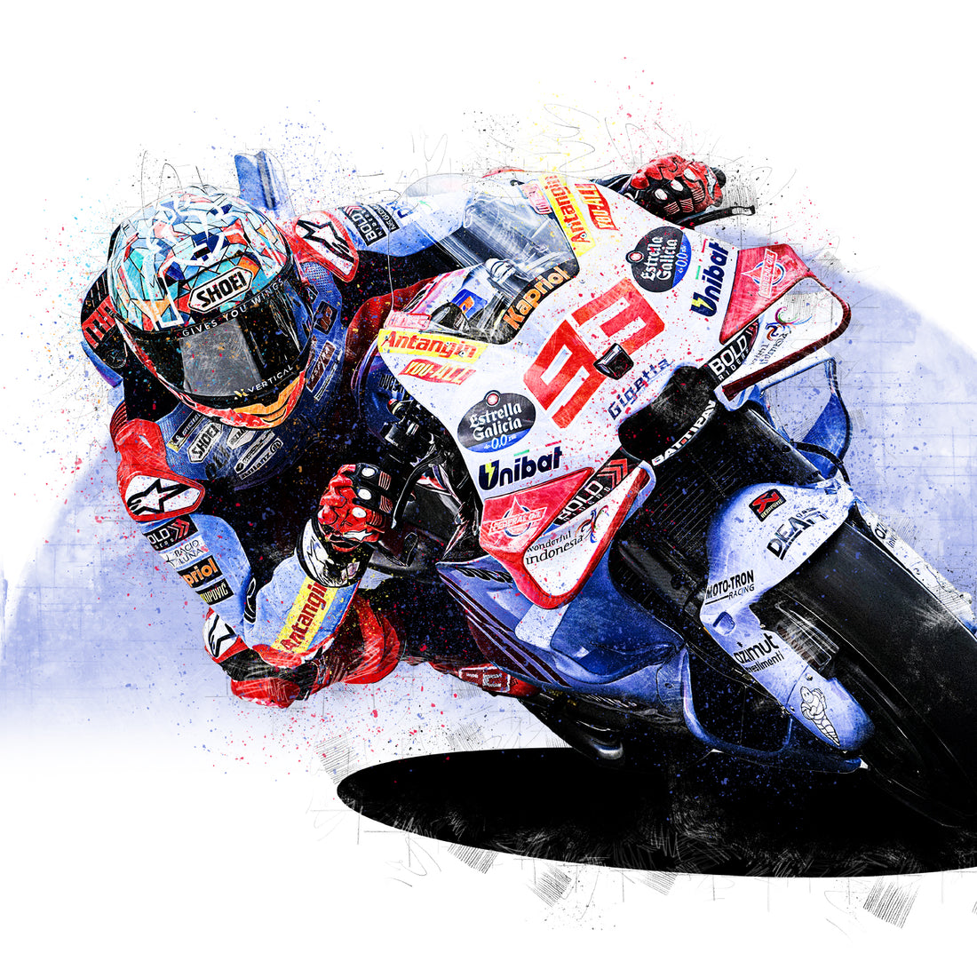 Marc Marquez, Catalunya GP, 2024 MotoGP Print