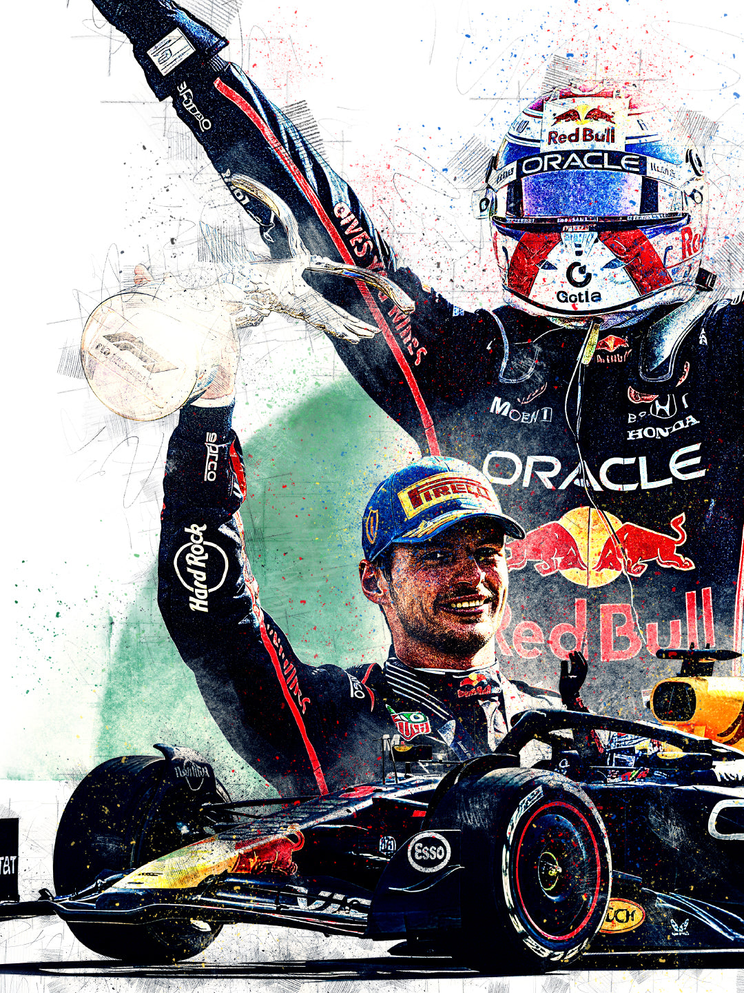 Limited Edition Max Verstappen Monza GP 2025 Formula 1 Print