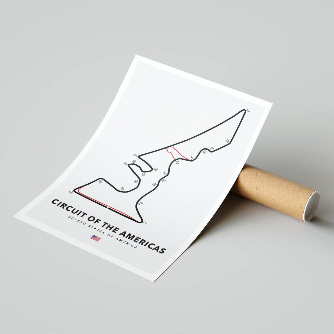 Circuit of the Americas Racing Circuit Print
