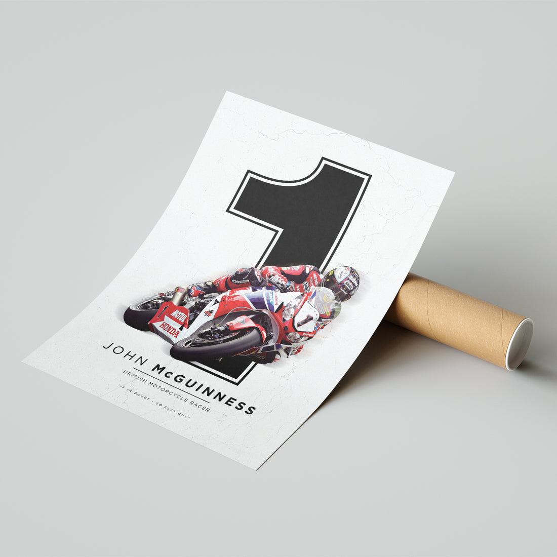 John McGuinness Isle of Man TT Rider Print