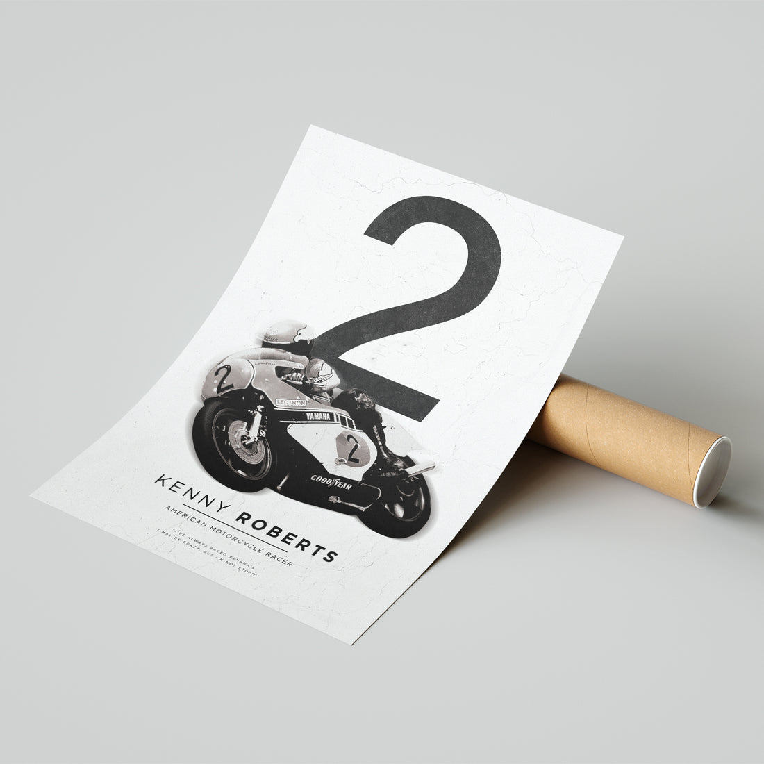 Kenny Roberts MotoGP Rider Print