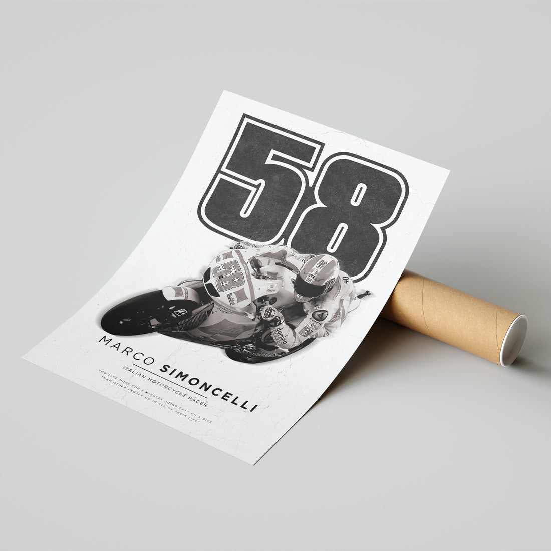 Marco Simoncelli MotoGP Rider Print