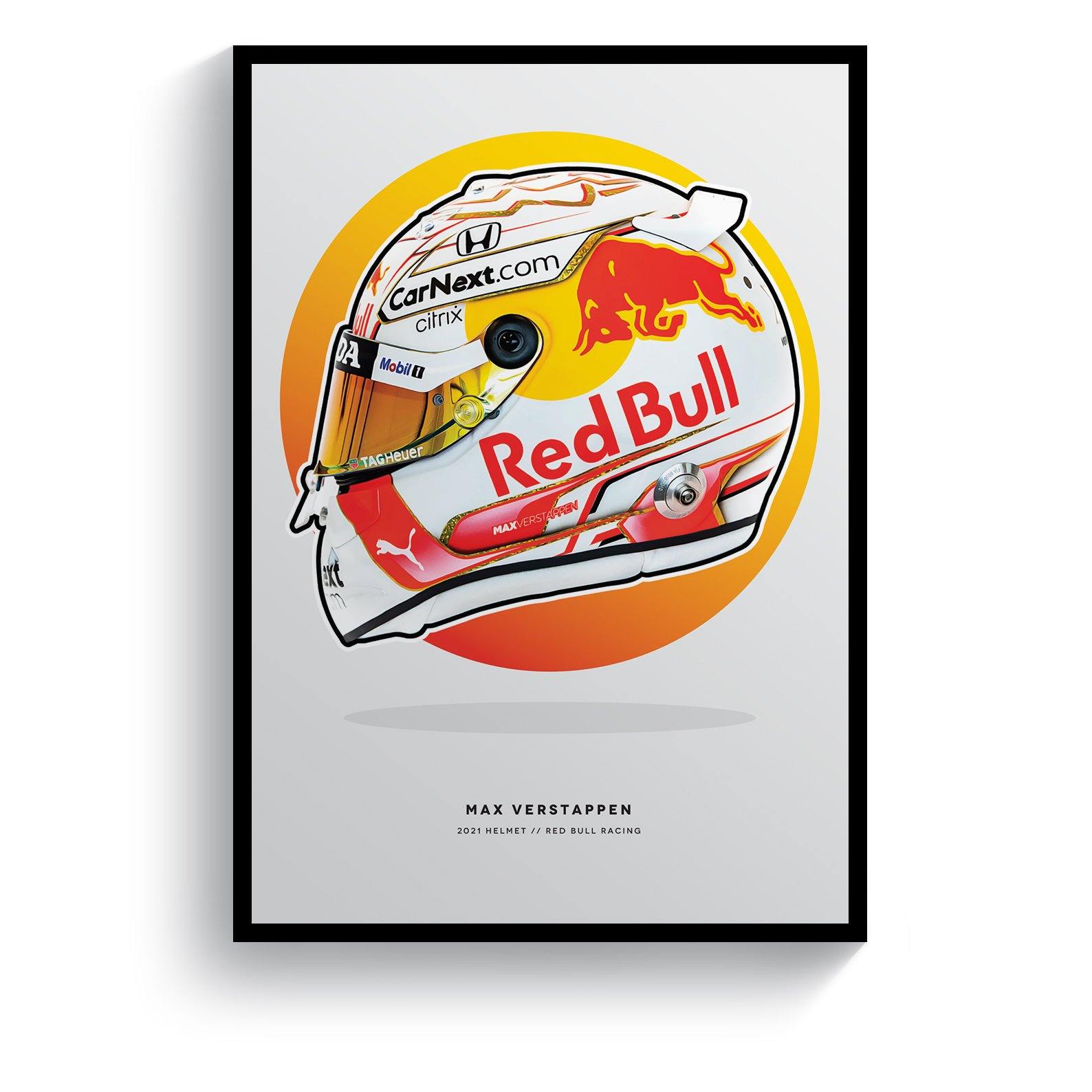 Max Verstappen Formula 2021 Helmet Print - Main Image