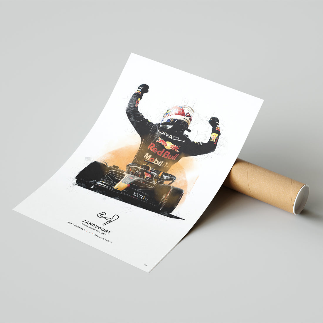 Limited Edition Max Verstappen 2022 Dutch GP Formula 1 Print