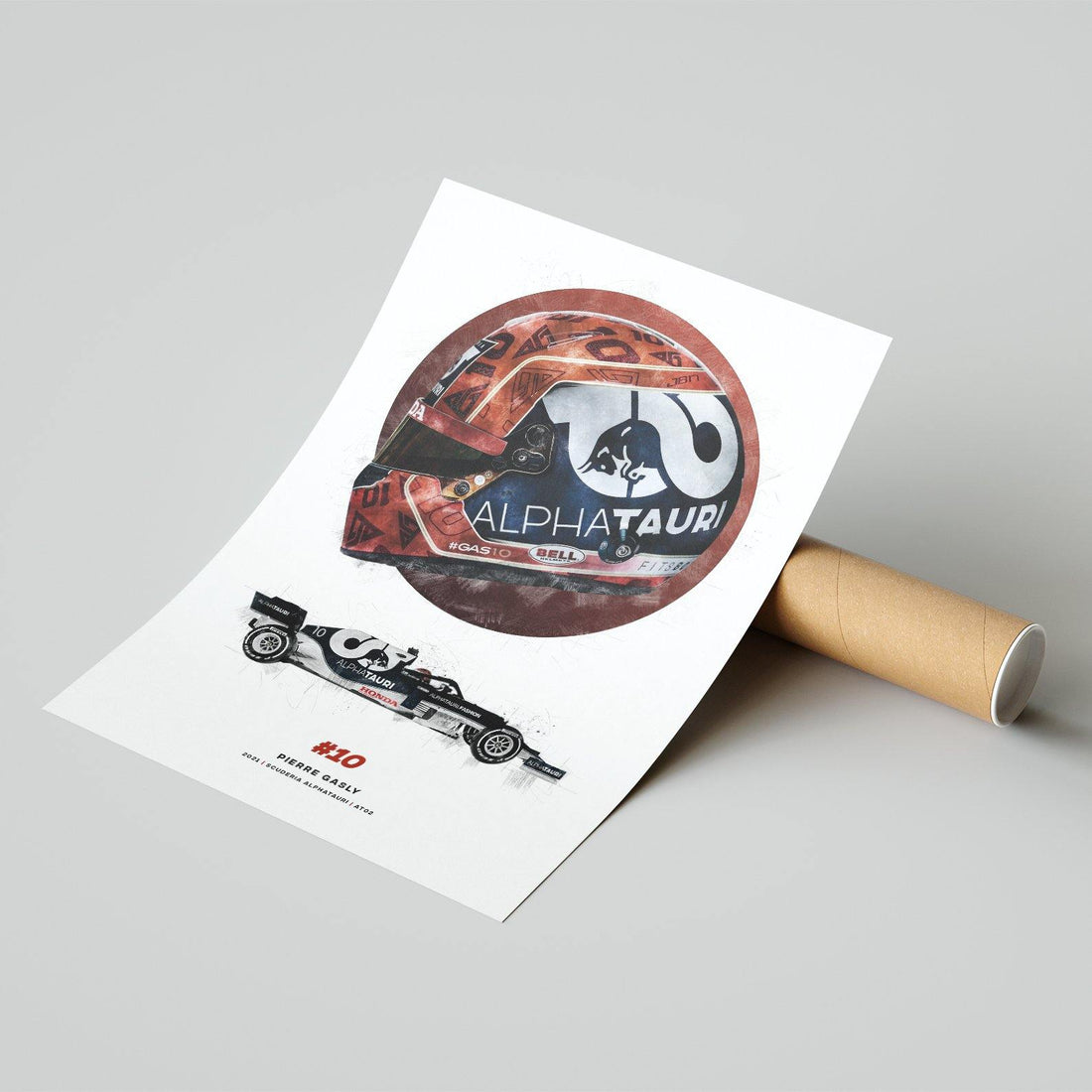 Pierre Gasly AlphaTauri | 2021 Formula 1 Print