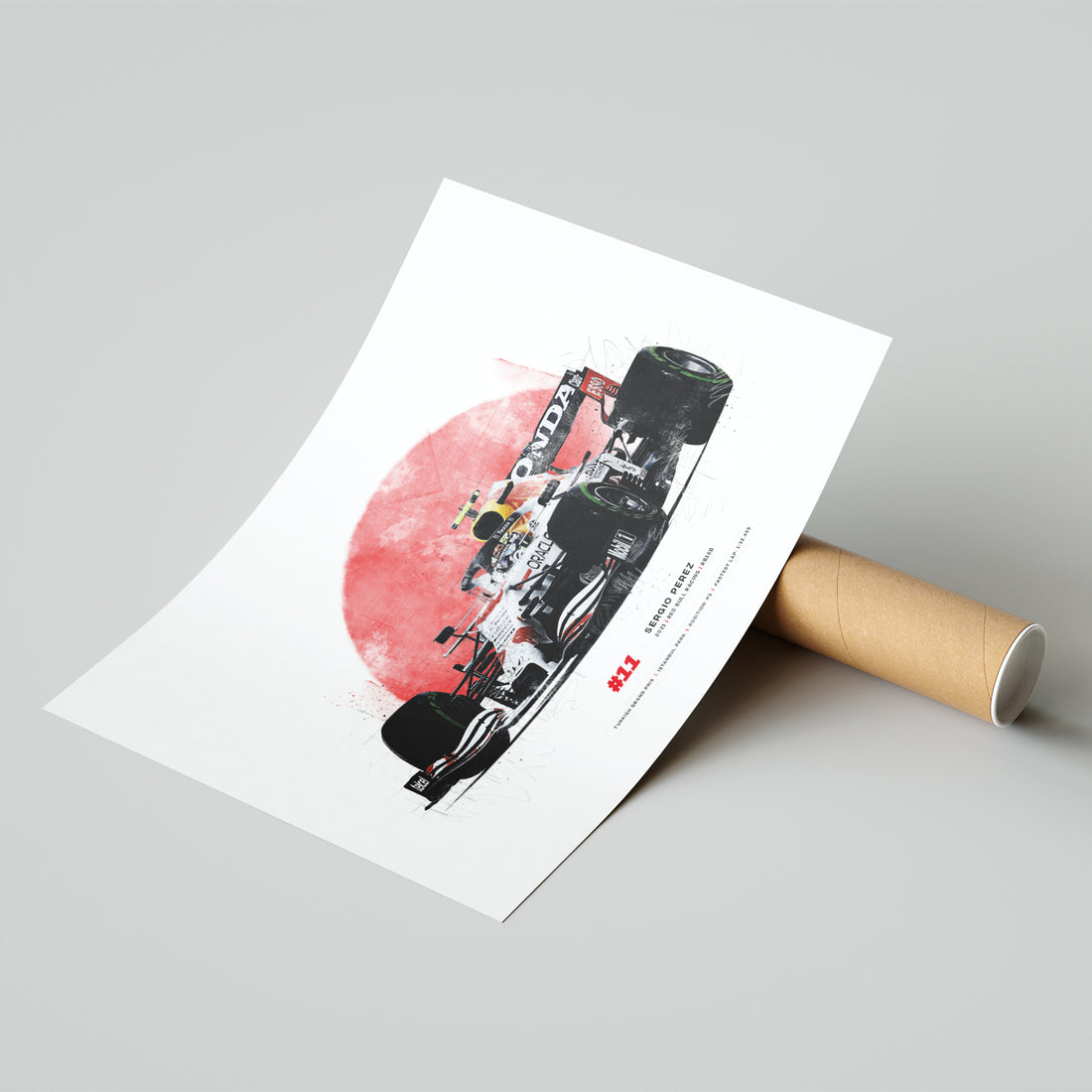 Sergio Perez Red Bull Racing RB16B | 2021 Turkish GP Formula 1 Car Print