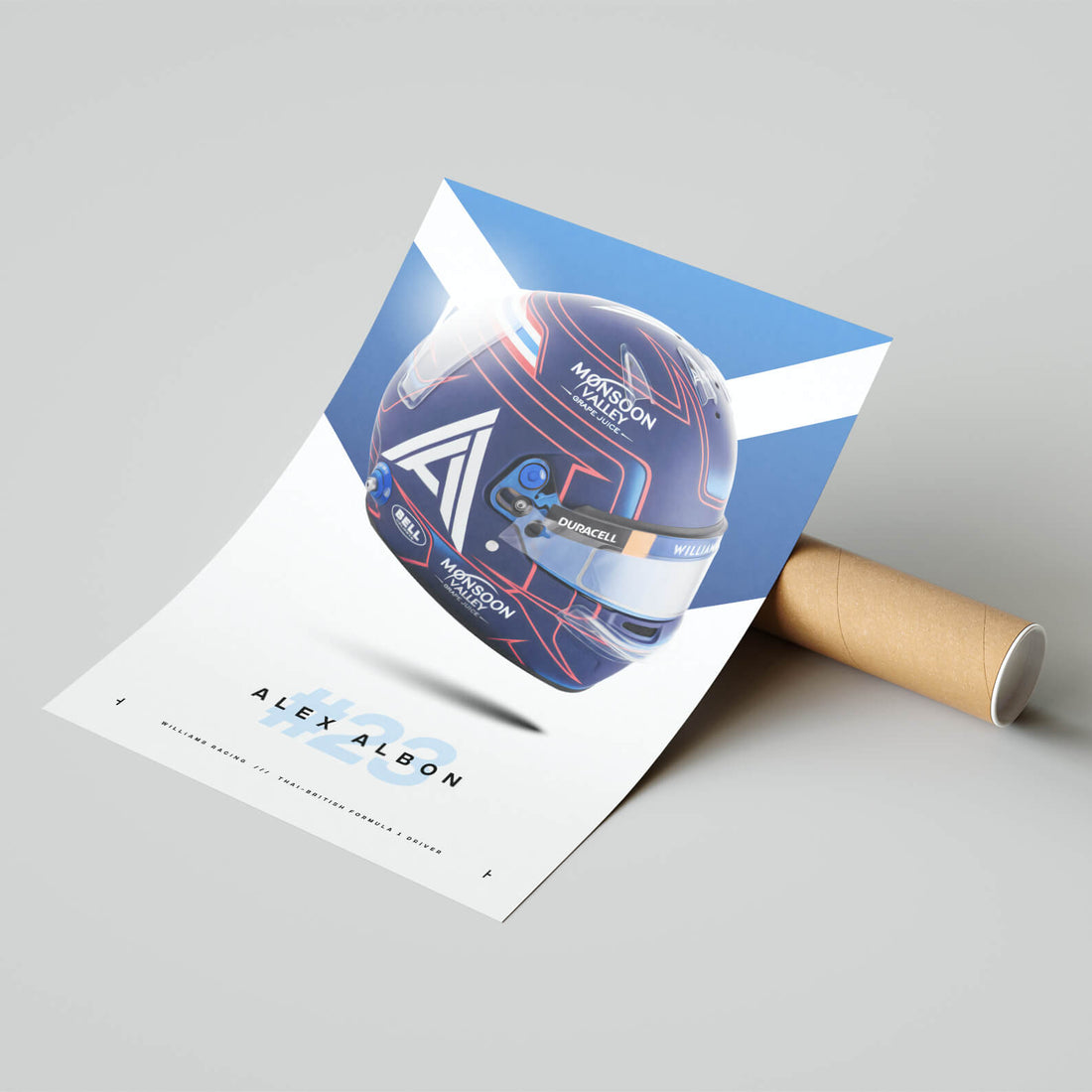 Alex Albon #23 Print, Formula 1 2023