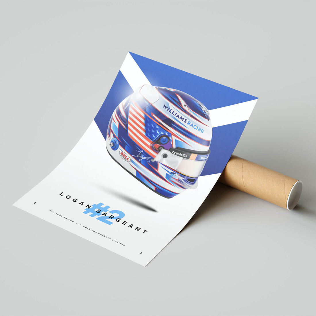 Logan Sargeant #2 Print, Formula 1 2023