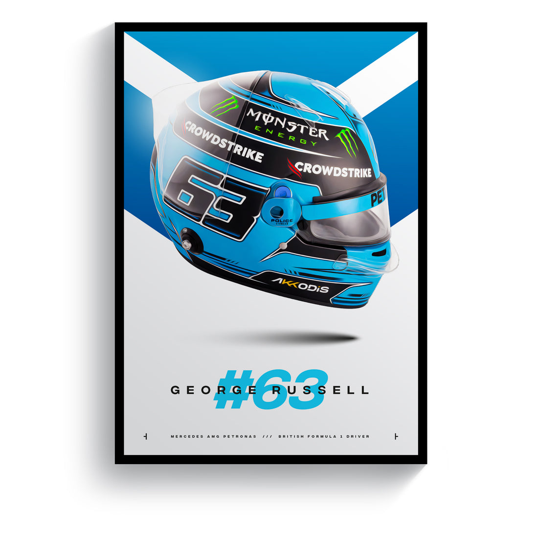 George Russell #63 Print, Formula 1 2023