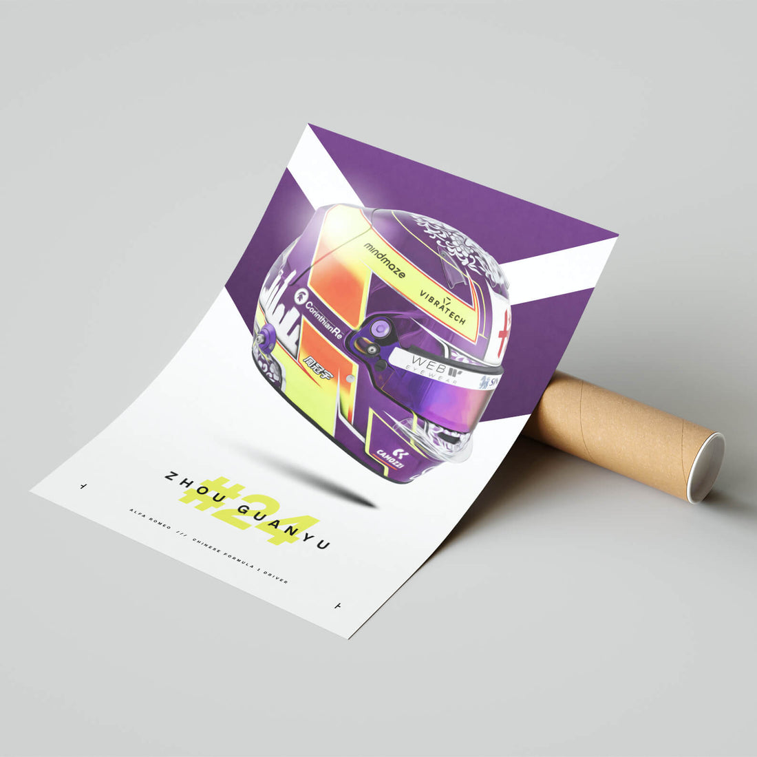 Zhou Guanyu #24 Print, Formula 1 2023