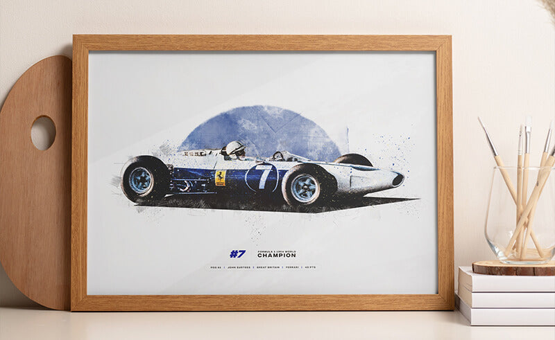 Celebrating John Surtees: The 1964 Formula One Champion with the Ferrari 158 F1