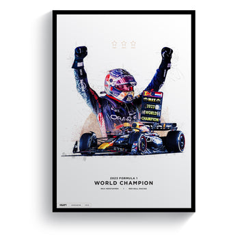 Limited Edition Max Verstappen 2023 Formula 1 World Champion Print