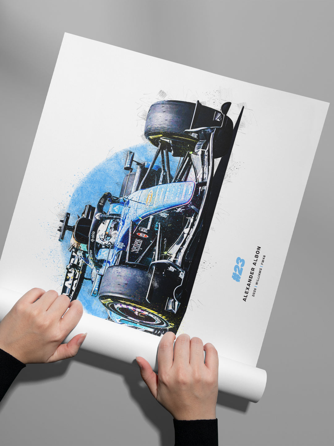 Alex Albon 2026 Williams FW48, Formula 1 Print