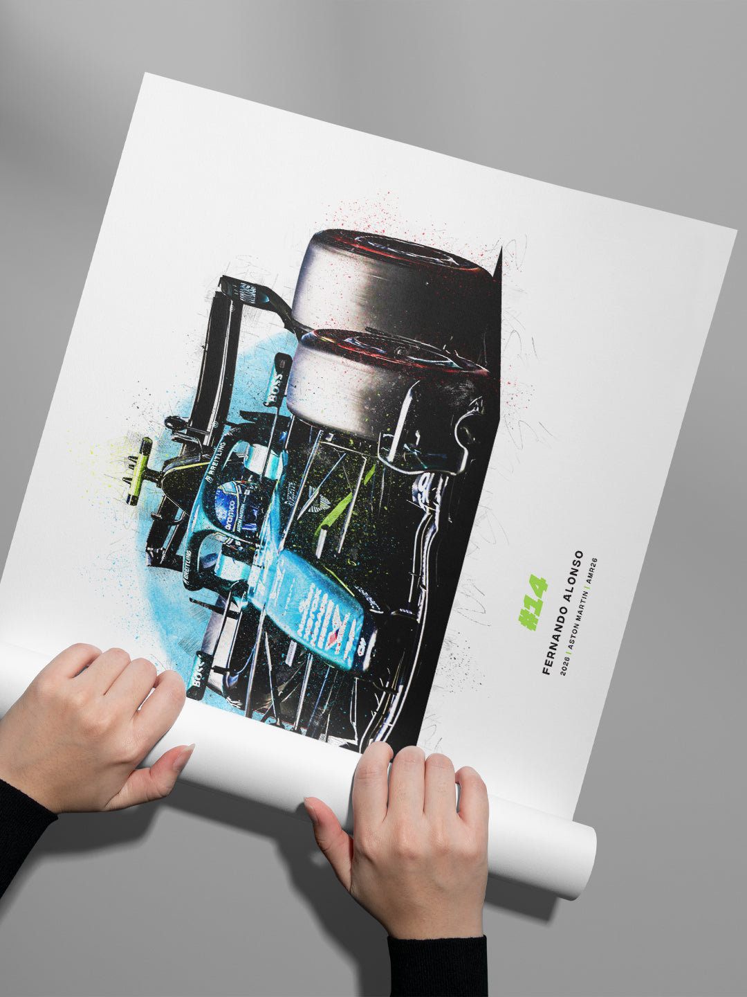 Fernando Alonso 2026 Aston Martin AMR26, Formula 1 Print