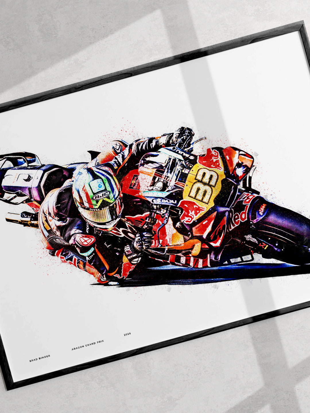 Brad Binder – Aragon 2026 MotoGP Art Print