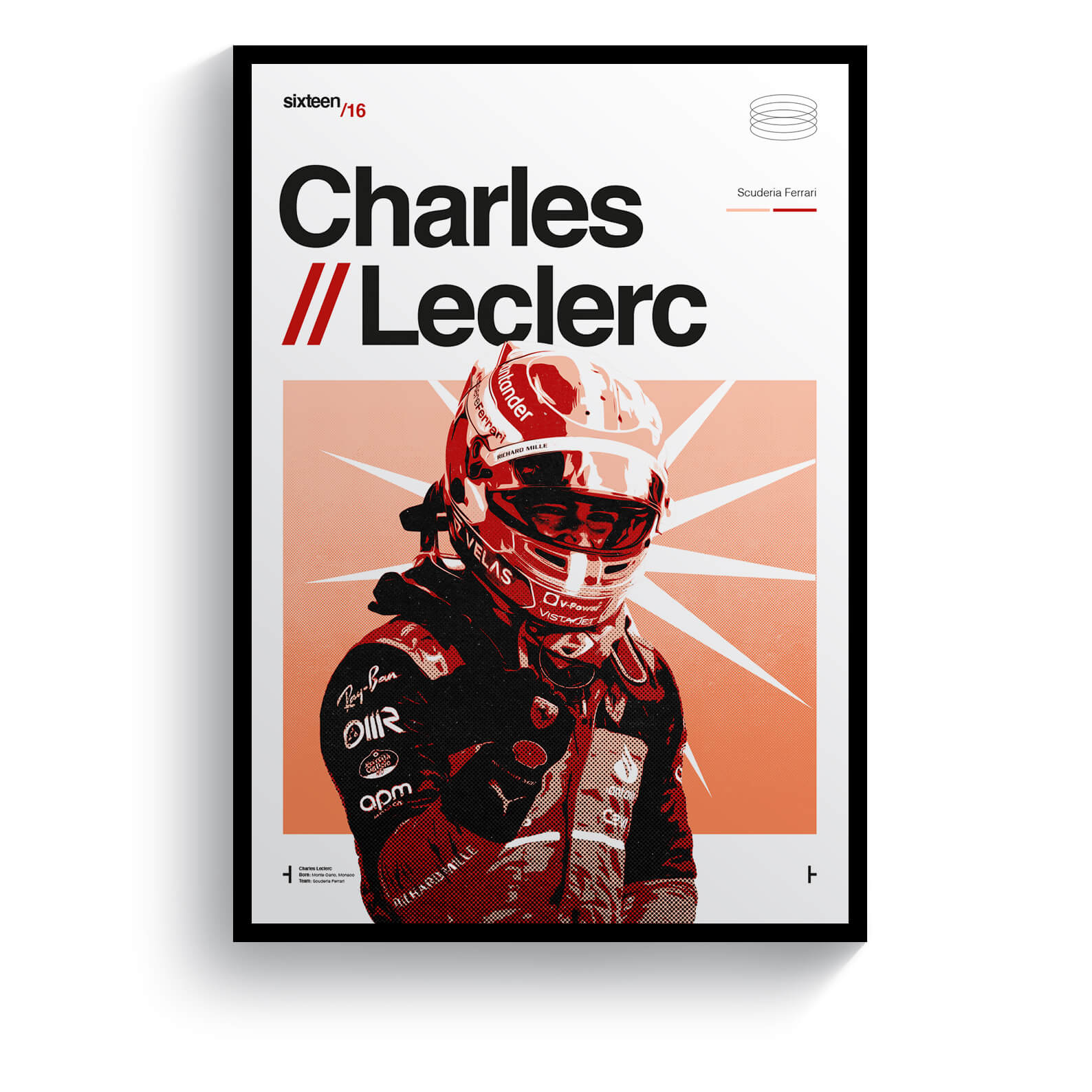 Charles Leclerc, Sixteen - Formula 1 Art Print