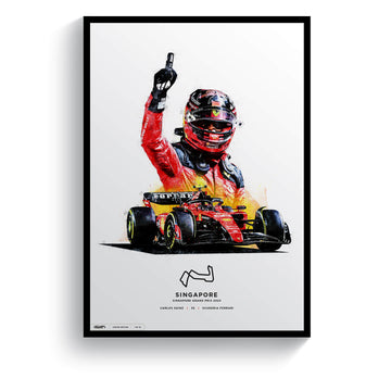Limited Edition Carlos Sainz, Singapore GP 2023 - Formula 1 Print