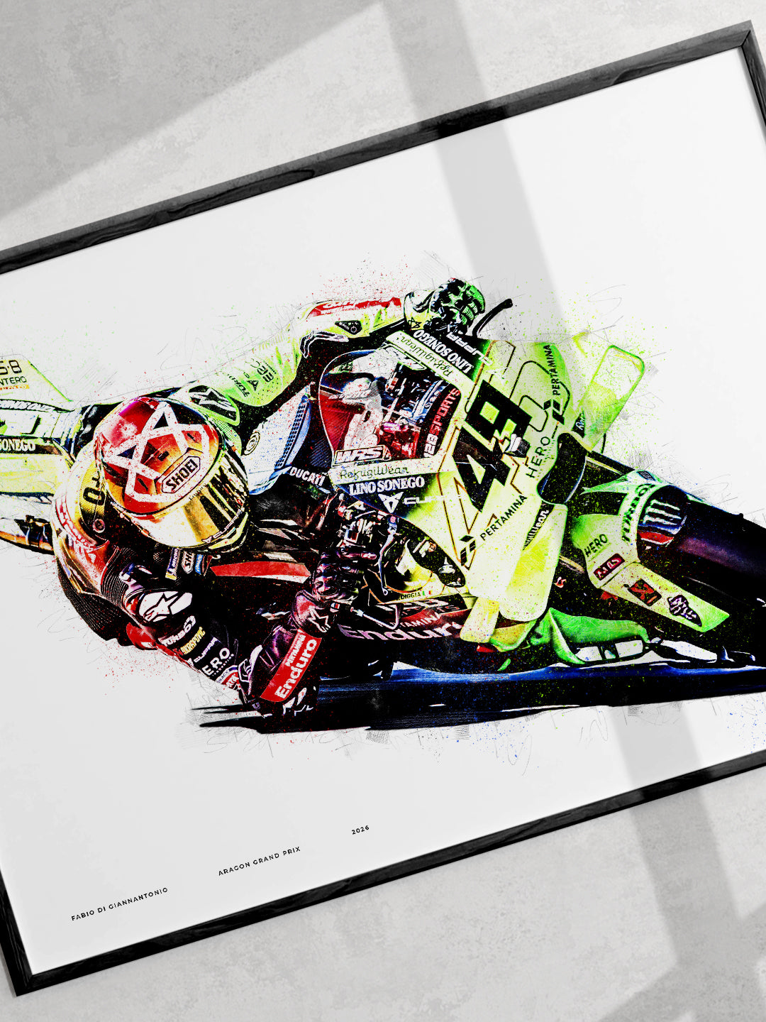 Fabio Di Giannantonio – Aragon 2026 MotoGP Art Print