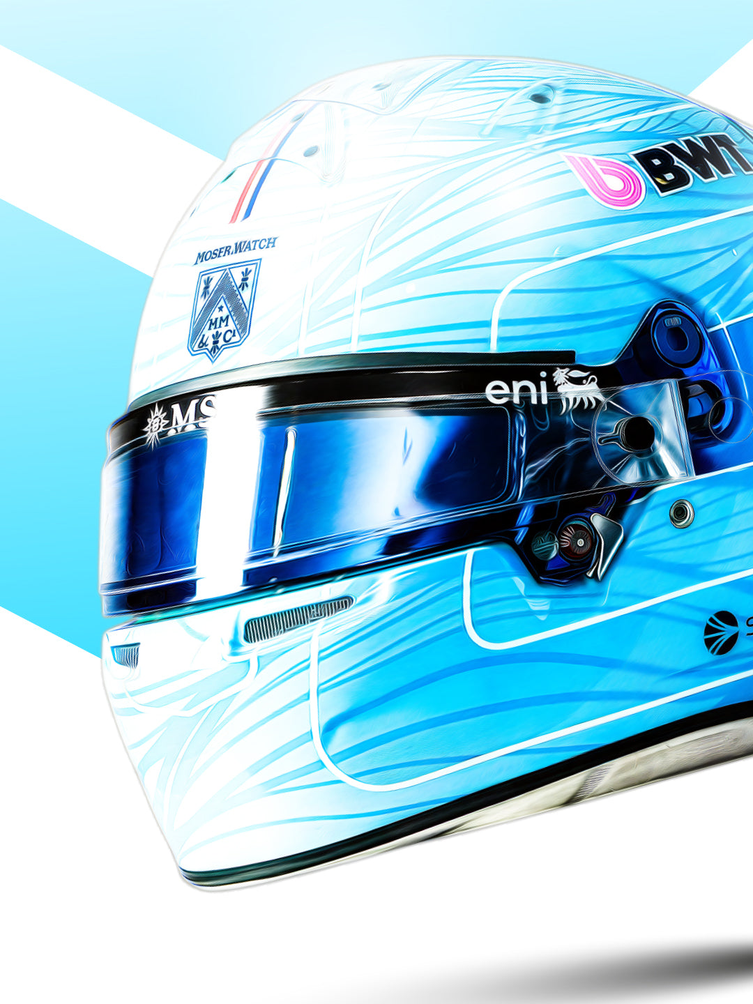 Pierre Gasly 2026 Helmet, Formula 1 Print