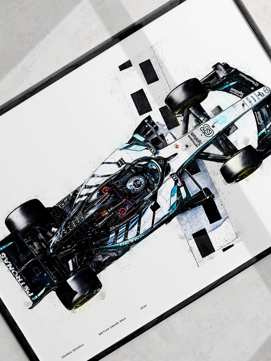 George Russell – British Grand Prix 2026 Formula 1 Art Print