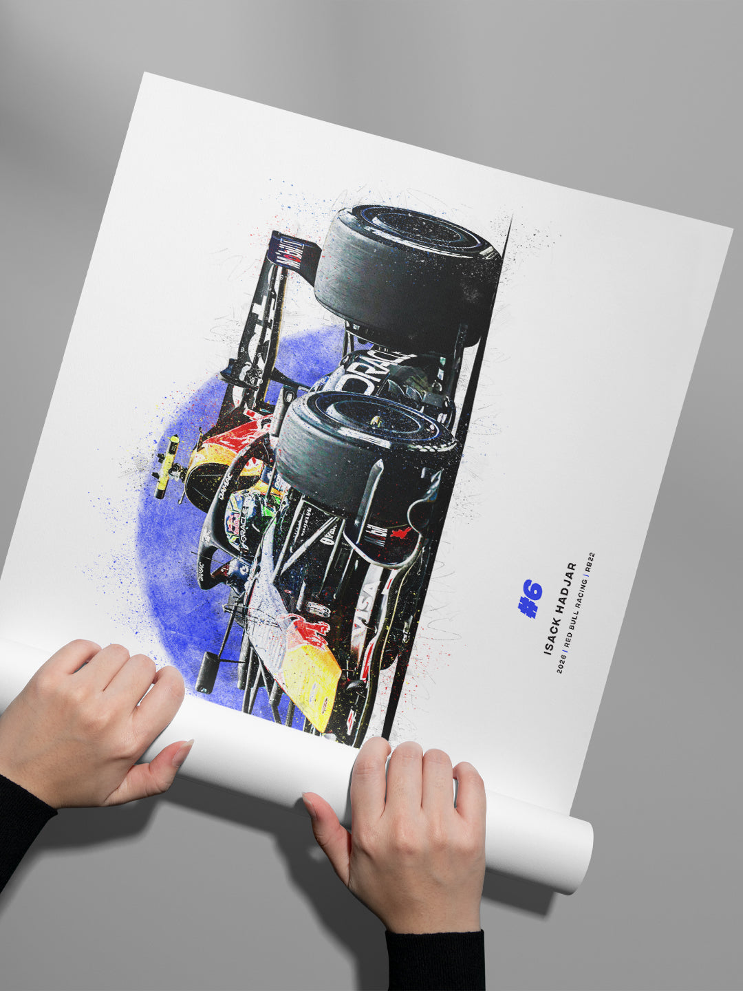 Isack Hadjar 2026 Red Bull Racing RB22, Formula 1 Print