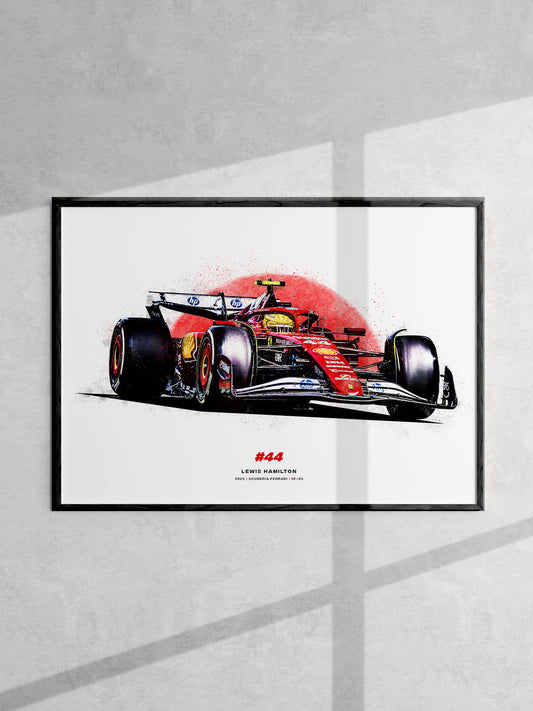Lewis Hamilton 2025 Ferrari SF-25, Formula 1 Print