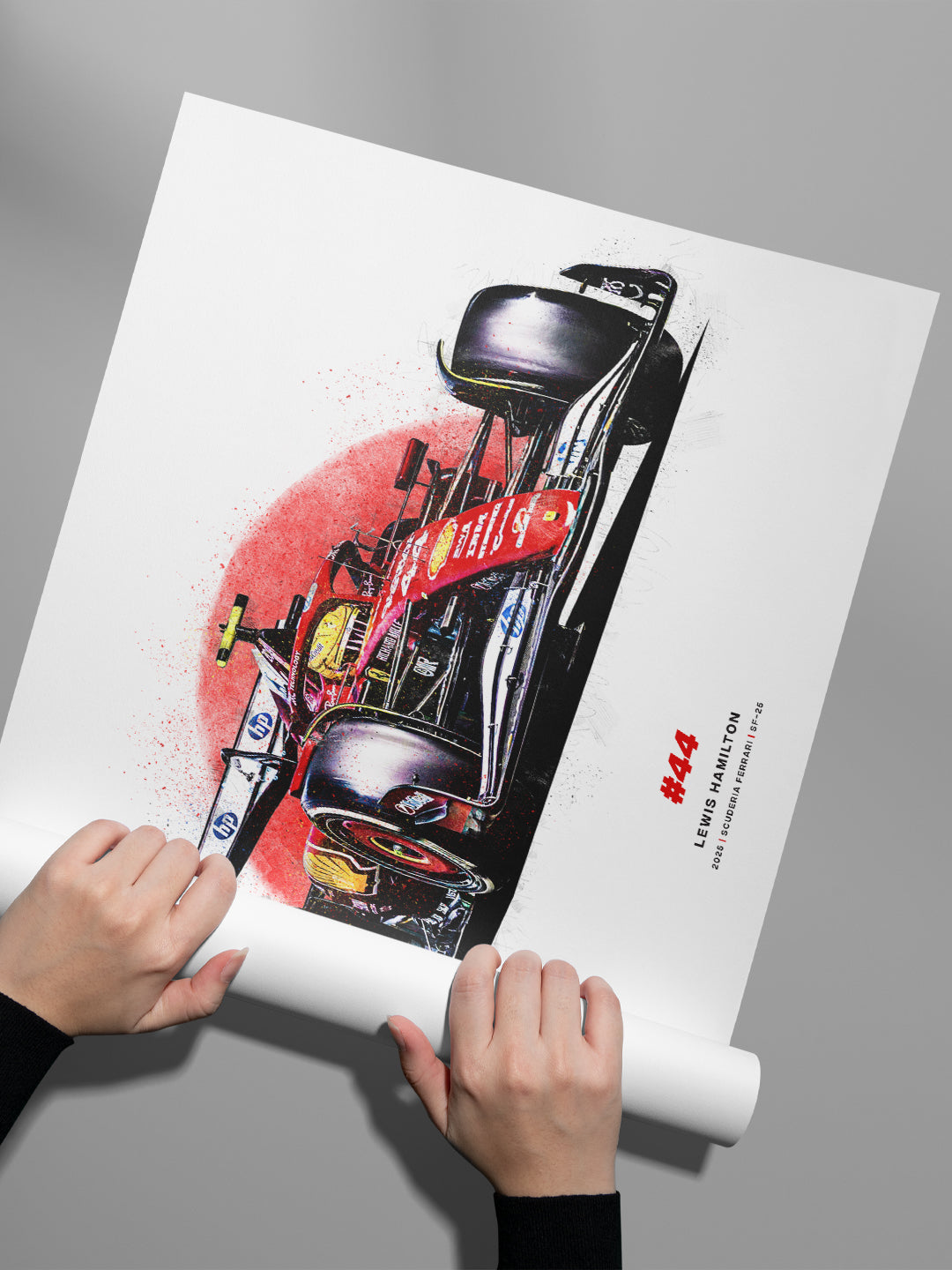 Lewis Hamilton 2025 Ferrari SF-25, Formula 1 Print