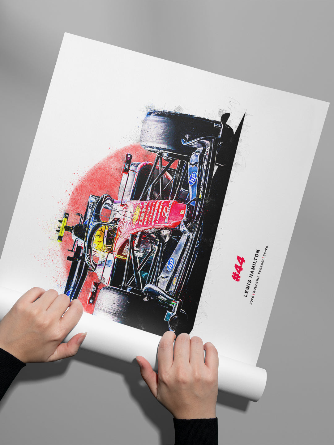 Lewis Hamilton 2026 Ferrari SF-26, Formula 1 Print