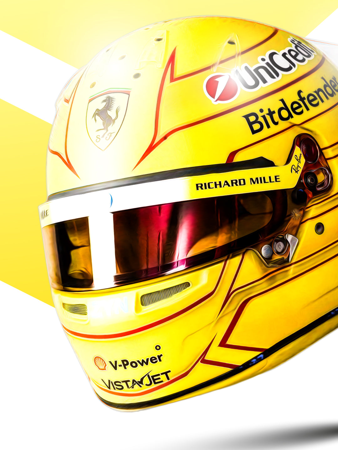 Lewis Hamilton 2026 Helmet, Formula 1 Print