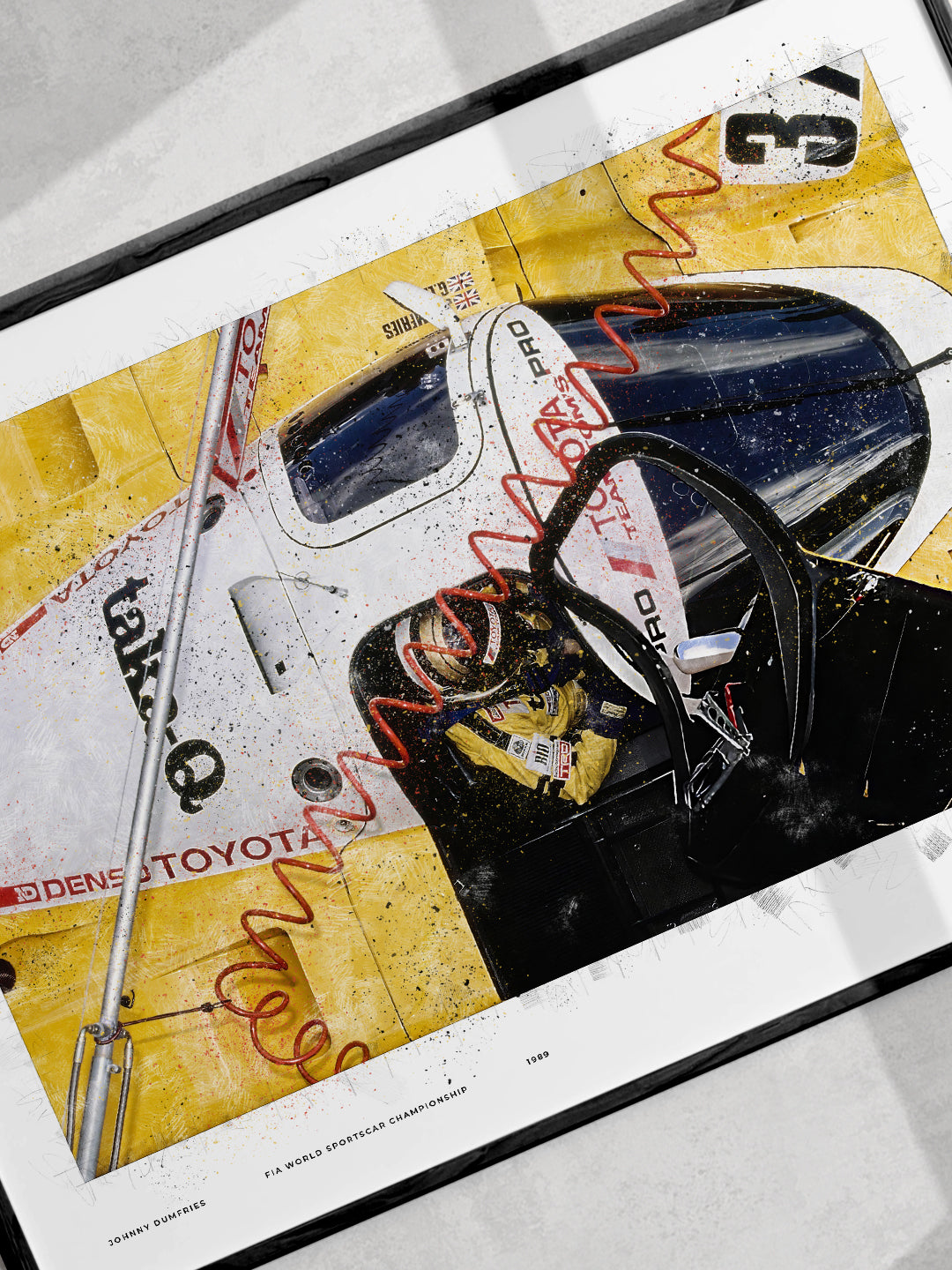Johnny Dumfries – 1989 FIA World Sportscar Championship Nürburgring Art Print
