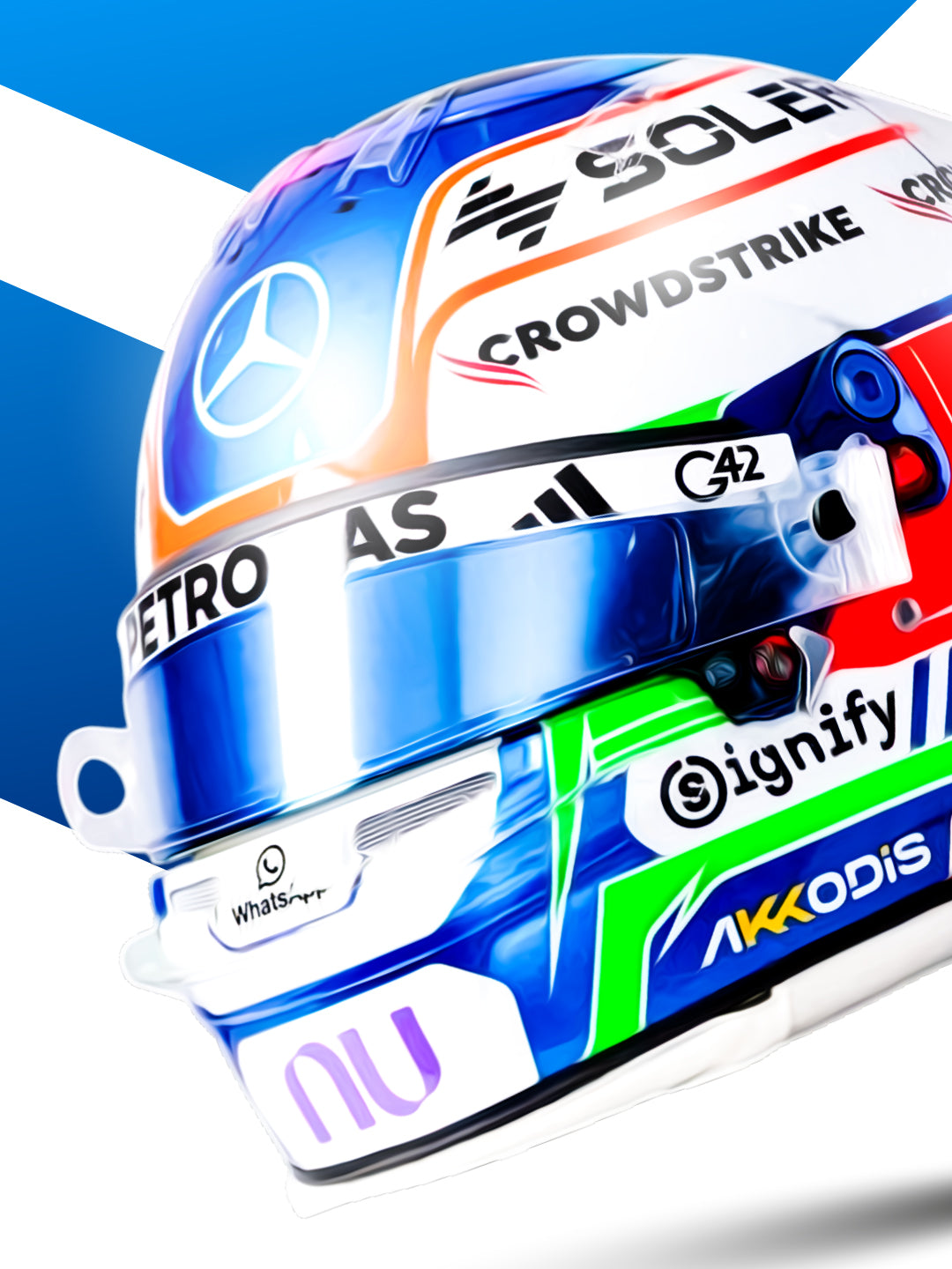 Kimi Antonelli 2026 Helmet, Formula 1 Print