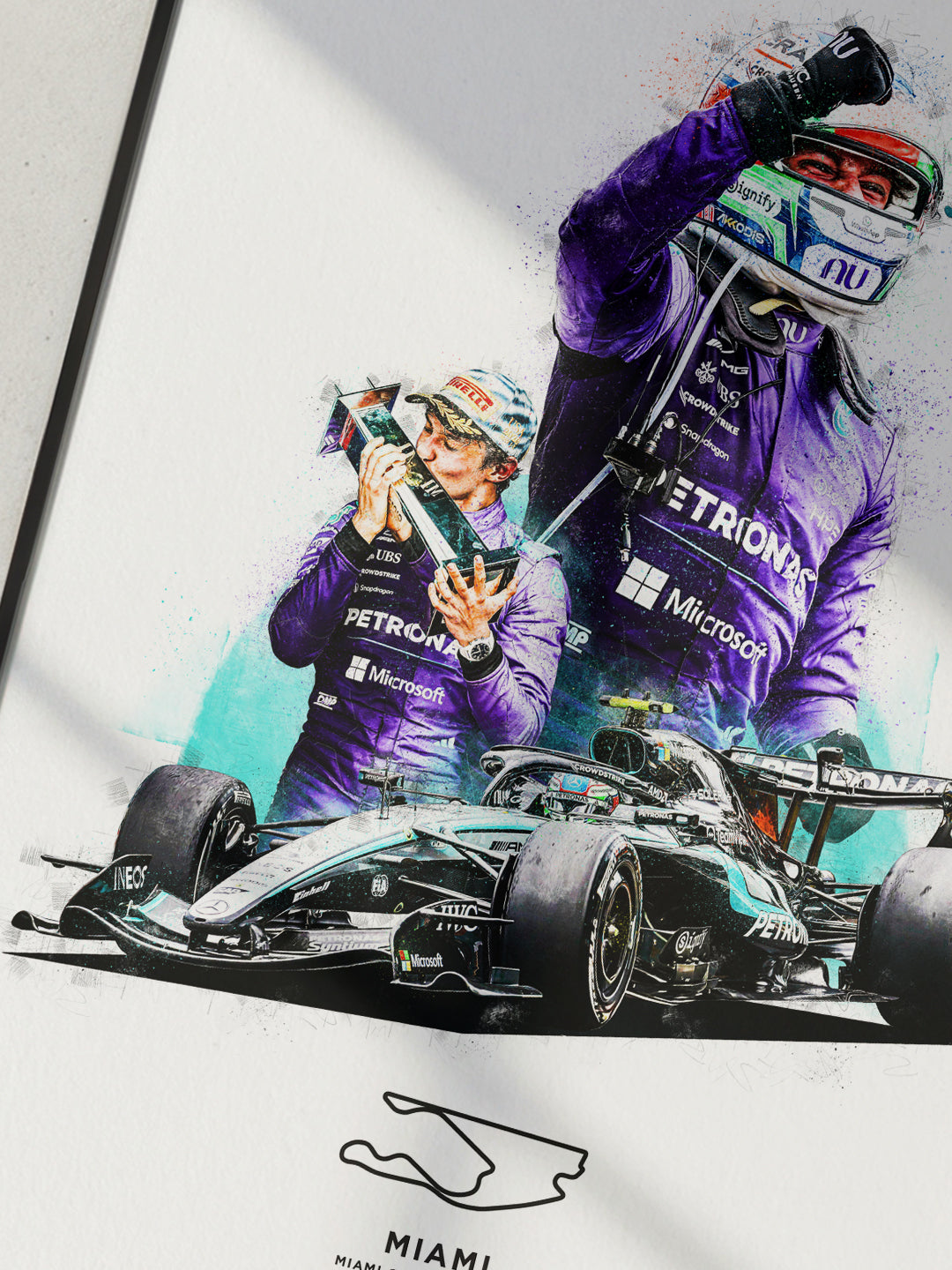Limited Edition Kimi Antonelli Miami GP 2026 Formula 1 Print