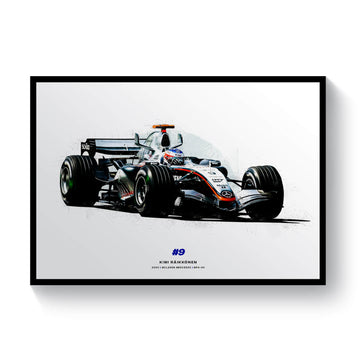 Kimi Räikkönen 2005, McLaren MP4-20, Formula 1 Art Print