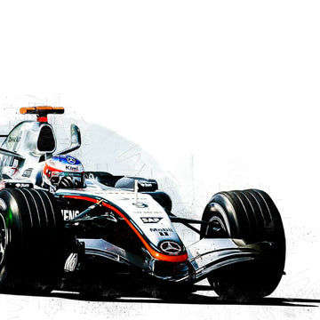 Kimi Räikkönen 2005, McLaren MP4-20, Formula 1 Art Print