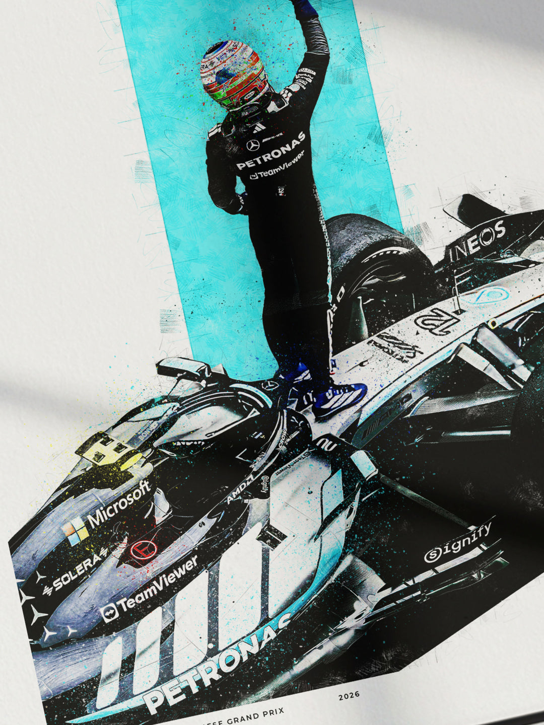 Kimi Antonelli – Chinese Grand Prix 2026 Formula 1 Art Print