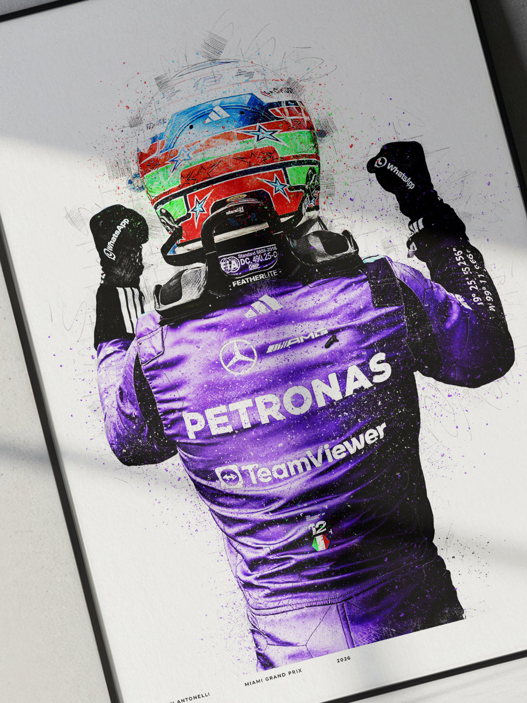 Kimi Antonelli – Miami Grand Prix 2026 Formula 1 Art Print