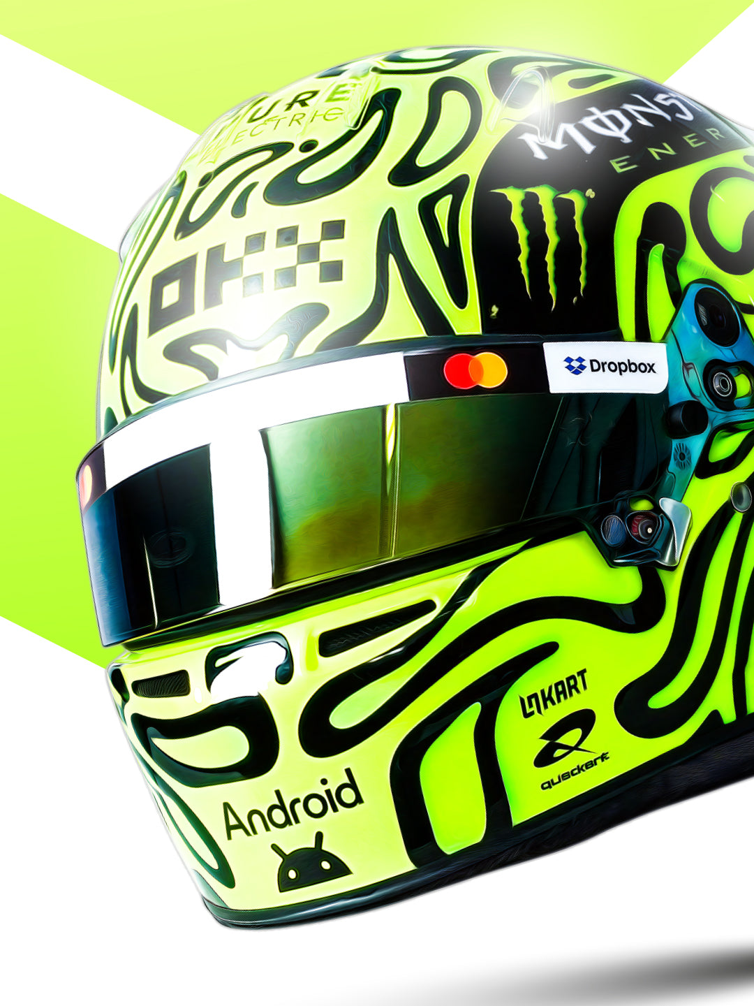Lando Norris 2026 Helmet, Formula 1 Print