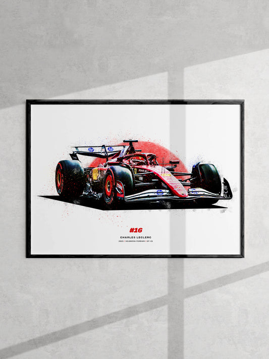 Charles Leclerc 2025 Ferrari SF-25, Formula 1 Print