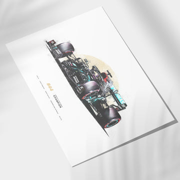 Lewis Hamilton Formula 1 2020 World Champion | Mercedes W11 Print