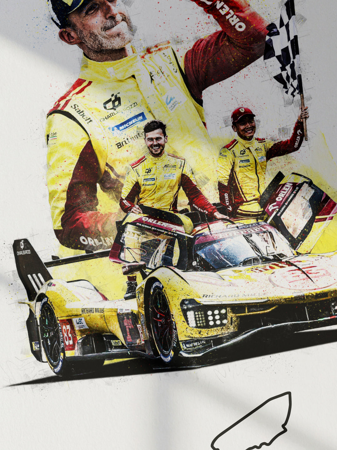 Limited Edition 24 Hours of Le Mans 2025 Winners WEC Print
