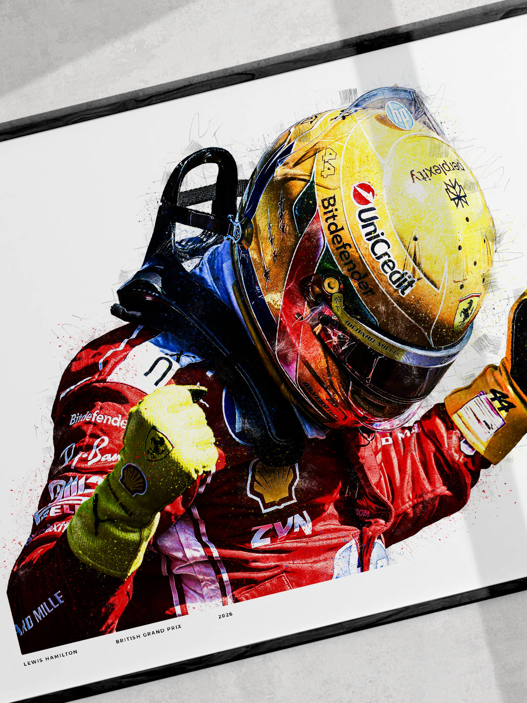 Lewis Hamilton – British Grand Prix 2026 Formula 1 Art Print