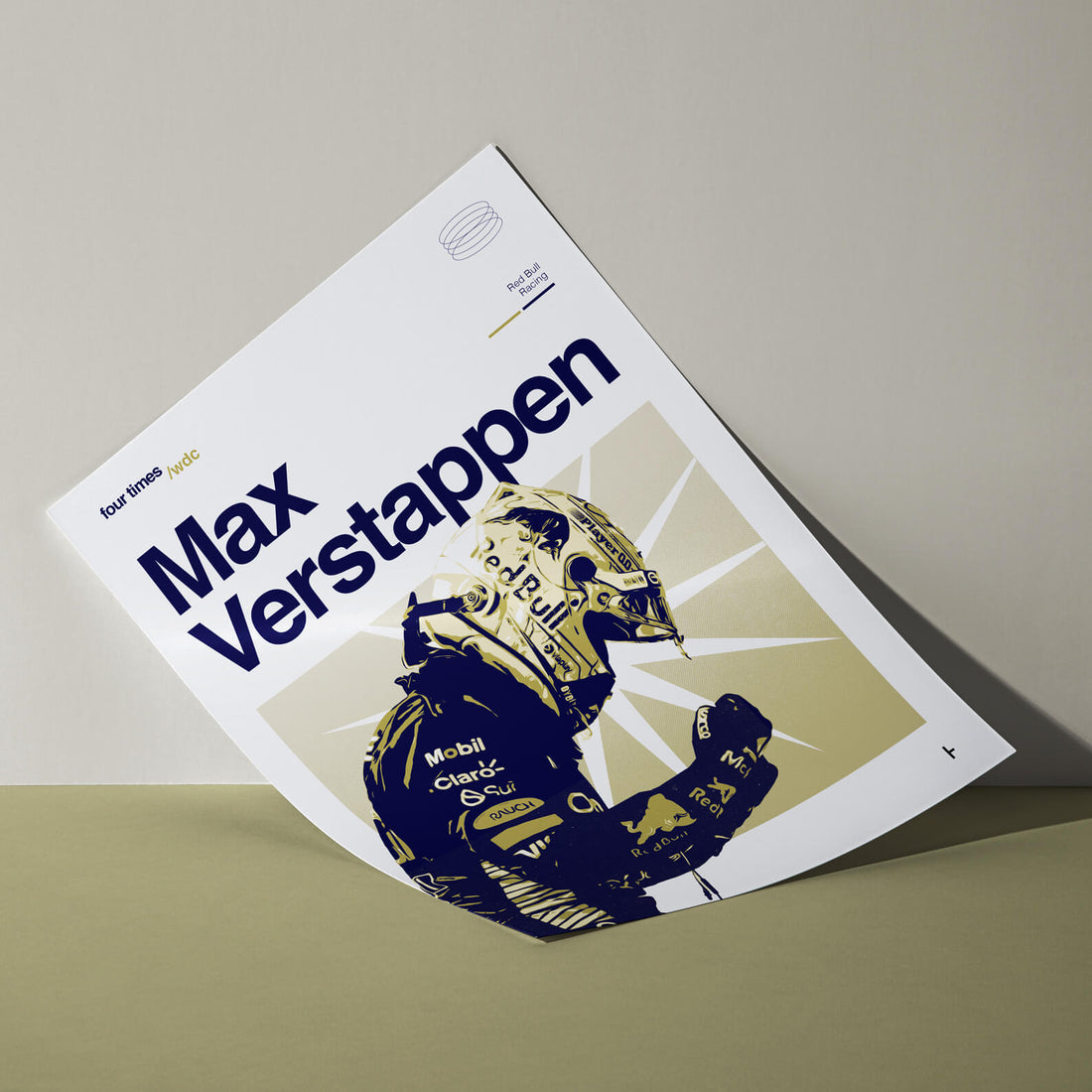 Max Verstappen, Four Times WDC - Formula 1 Art Print