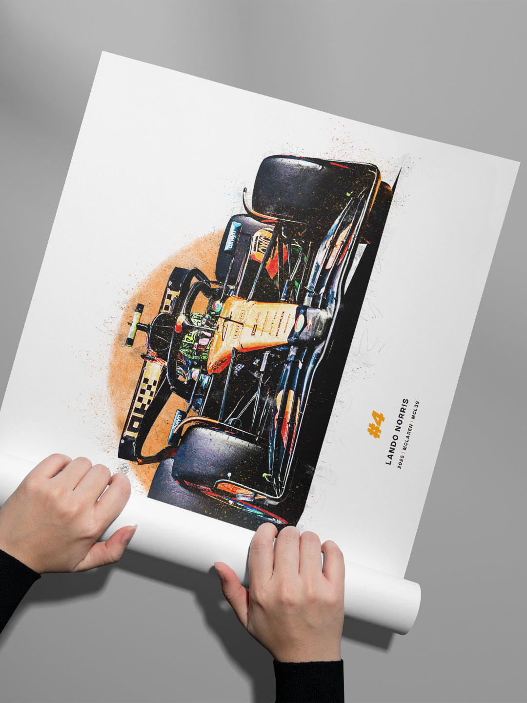 Lando Norris 2025 McLaren MCL39, Formula 1 Print