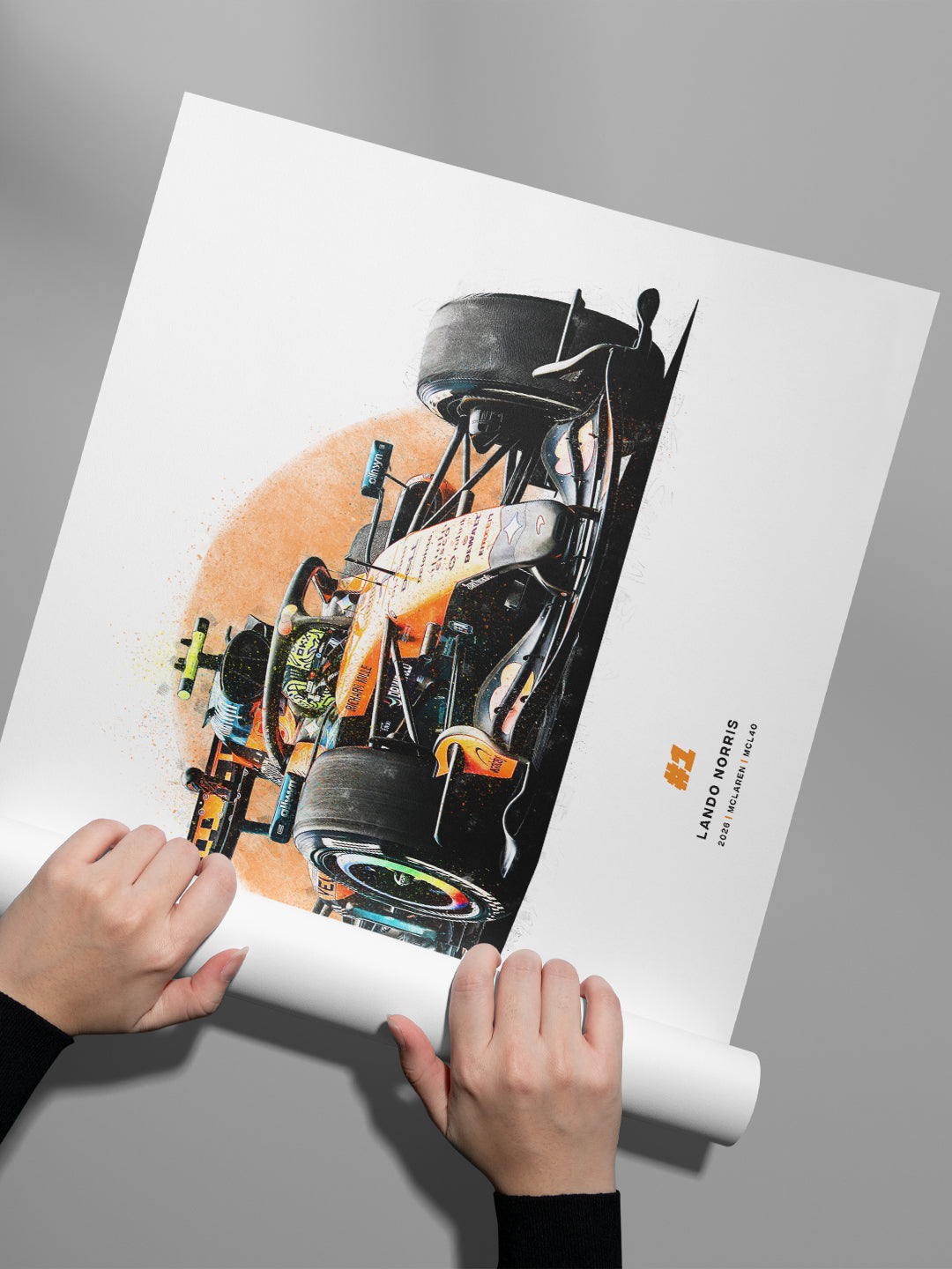 Lando Norris 2026 McLaren MCL39, Formula 1 Print